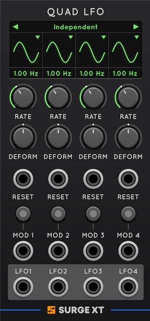 Quad LFO Module